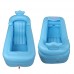 Bathtubs Freestanding Adult Folding Free Inflatable Bucket Household Fill Children's Plastic (Color : Blue with Fumigation Machine) - B07H7K14RN